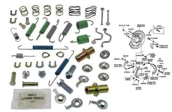 FM4- Kit ressorts de machoires de freins  main